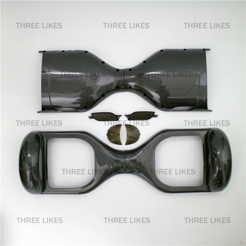 

Free Shipping Carbon Fibre Printing Replacement Outer Shell Case for 6.5" 2 Wheel Self Balancing Hover Board Scooter Accessories