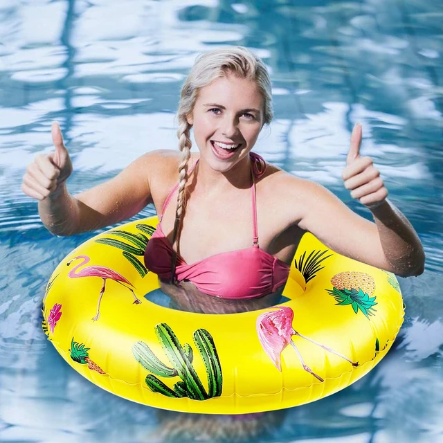 Inflatable Swim Ring Kids Adult Rubber Ring Float Tyre Donut Beach Pool Toy  UK | eBay