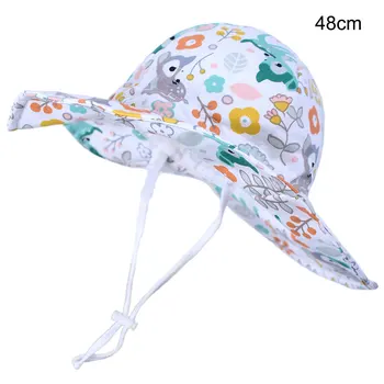 

2020 New Summer Baby Sun Hat Children Outdoor Neck Ear Cover Anti UV Protection Beach hat Boy Girl Swimming Hats For 0-7 Years