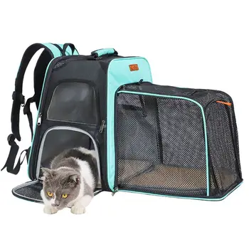 

Oxford Fabric Expandable Cat Carrier Backpack Space Capsule Transparent Bubble Pet Bag 40 x 28 x 39cm