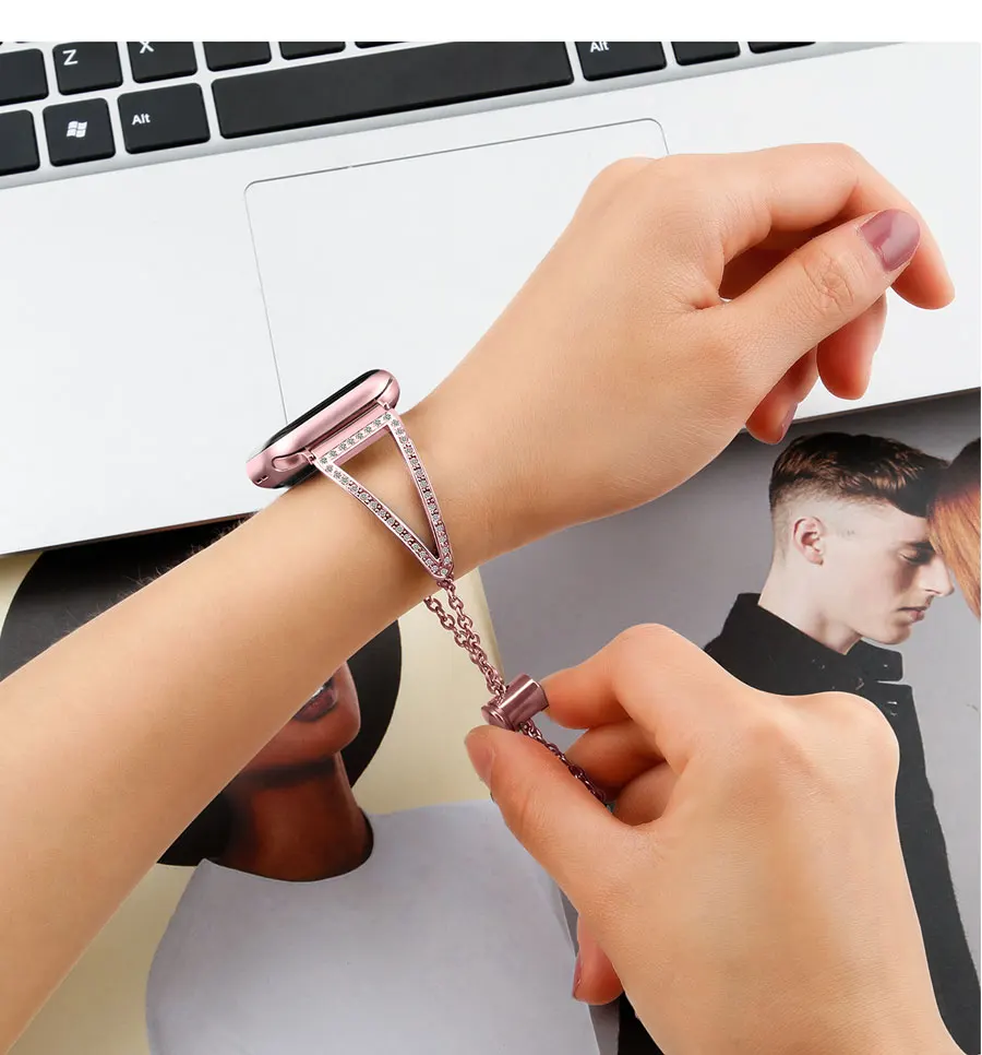 Ремешок для Apple Watch band 5 4 44 мм 40 мм из нержавеющей стали iwatch band 42 мм 38 мм браслет correa ремешок для часов iwatch series 5 4 3 2