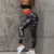 Письмо Печатных Женщин Спортивные Леггинсы С высокой Талией Push Up Йога Брюки Женщина Тренажерный Зал Фитнес Бег Колготки Бег Легинсы