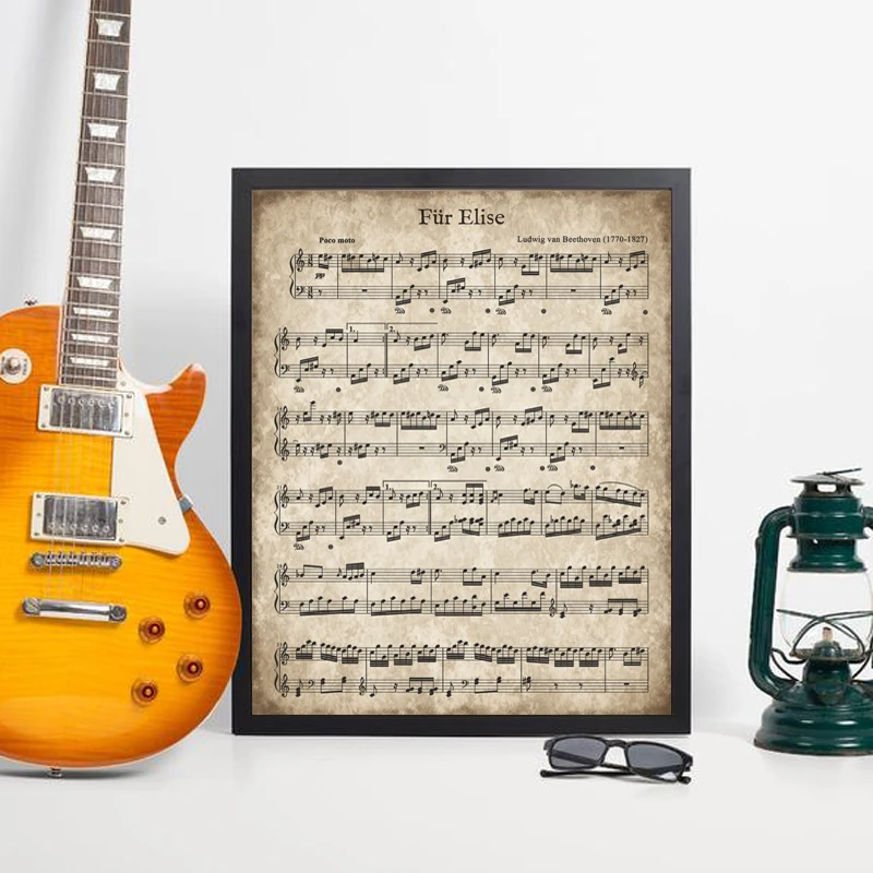 Vintage Sheet Music Canvas Print