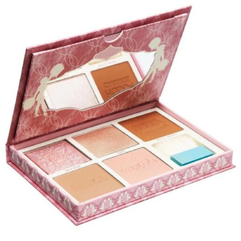 

24pcs Face Cosmetics 5 Color Blush Cheek Palette With Pink or Bronze Squad Cheek Palette With Makeup Brush