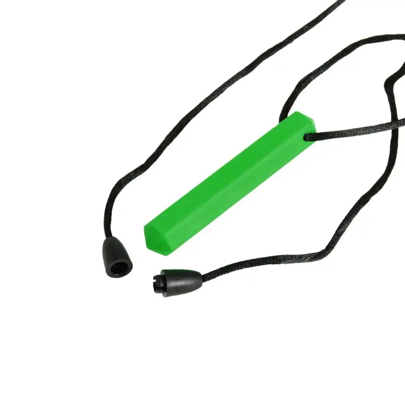 5 цветов Сенсорное ожерелье-прорезыватель для зубов-лучшие инструменты для аутизма и прорезывания зубов жевательные игрушки - Цвет: Зеленый