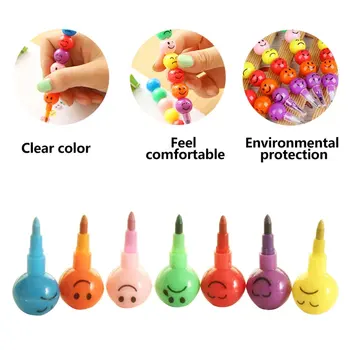 

Natural Non-Toxic Children Kids Crayon Oil Pastel Drawing Set School Office Safe Wax Crayon Pen Stationery Student Gift