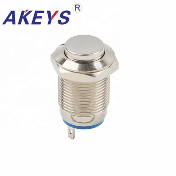 

1PC PX12C-G10Y Metal Push Button 12mm High Head Aluminum Emergency Switch