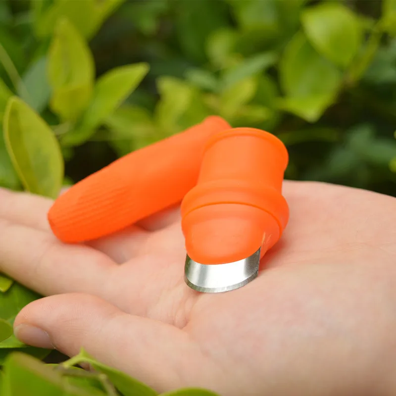 1pcs Silicone Finger Protector Protective Gears Safe Fruit Picking Tool Garden Protectors for Cutting Blade Rings Garden Gloves