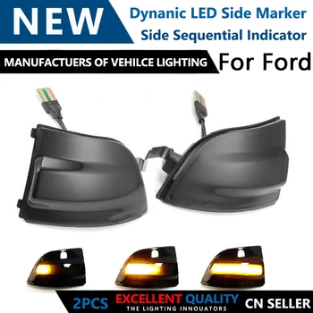

2pcs Dynamic Turn Signal Led Rearview Mirror Indicator Light for Ford Focus 2 MK2 C-MAX 2007-2010