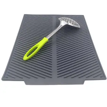 

Silicone Square Dish Drying Mat Heat Resistant Tableware Dishwaser Durable Cushion Pad Dinnerware Table Mat Placemat