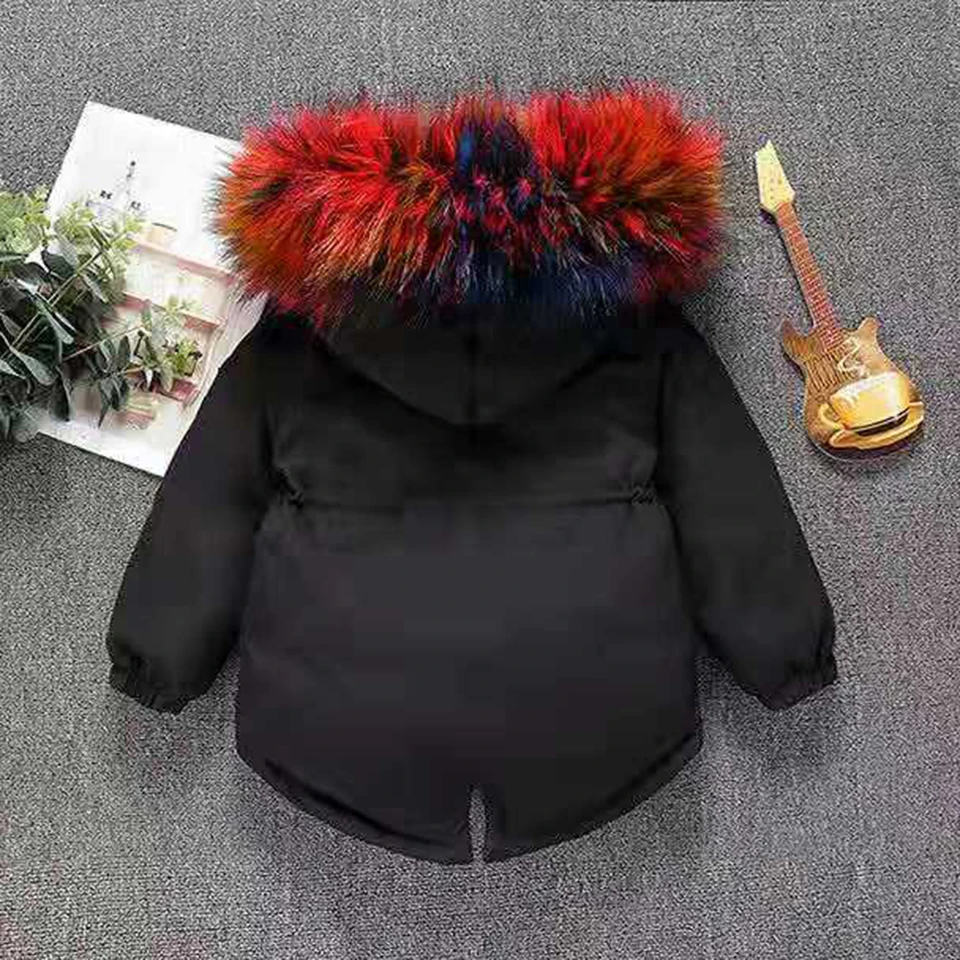 Children Outerwear Warm Coat Short Kids Windproof Thicken Girls Jackets Autumn And Winter Parkas Size For Baby 18M 2 3 4 5 6 8