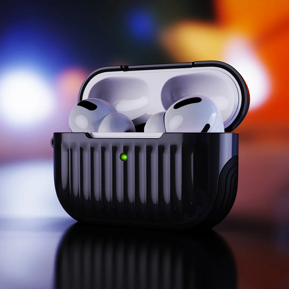 

For Apple AirPods Pro Case TPU + PC 2-In-1 Anti-Fall Dust-Proof Earphone Protective Cover Shell For Air Pods Pro Case