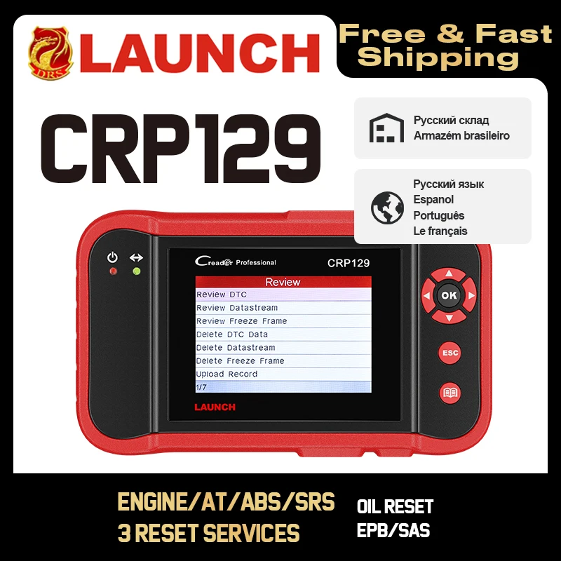 Launch X431 Creader OBD2 CRP129 сканер Авто считыватель кодов автомобильный диагностический