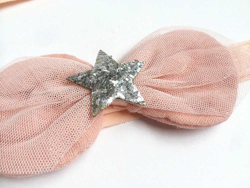 Baby Headwear Girls Princess Bowknot Sequins Headband Newborn Toddler Kid Baby Hair Accessories Girls Bow Turban Bab