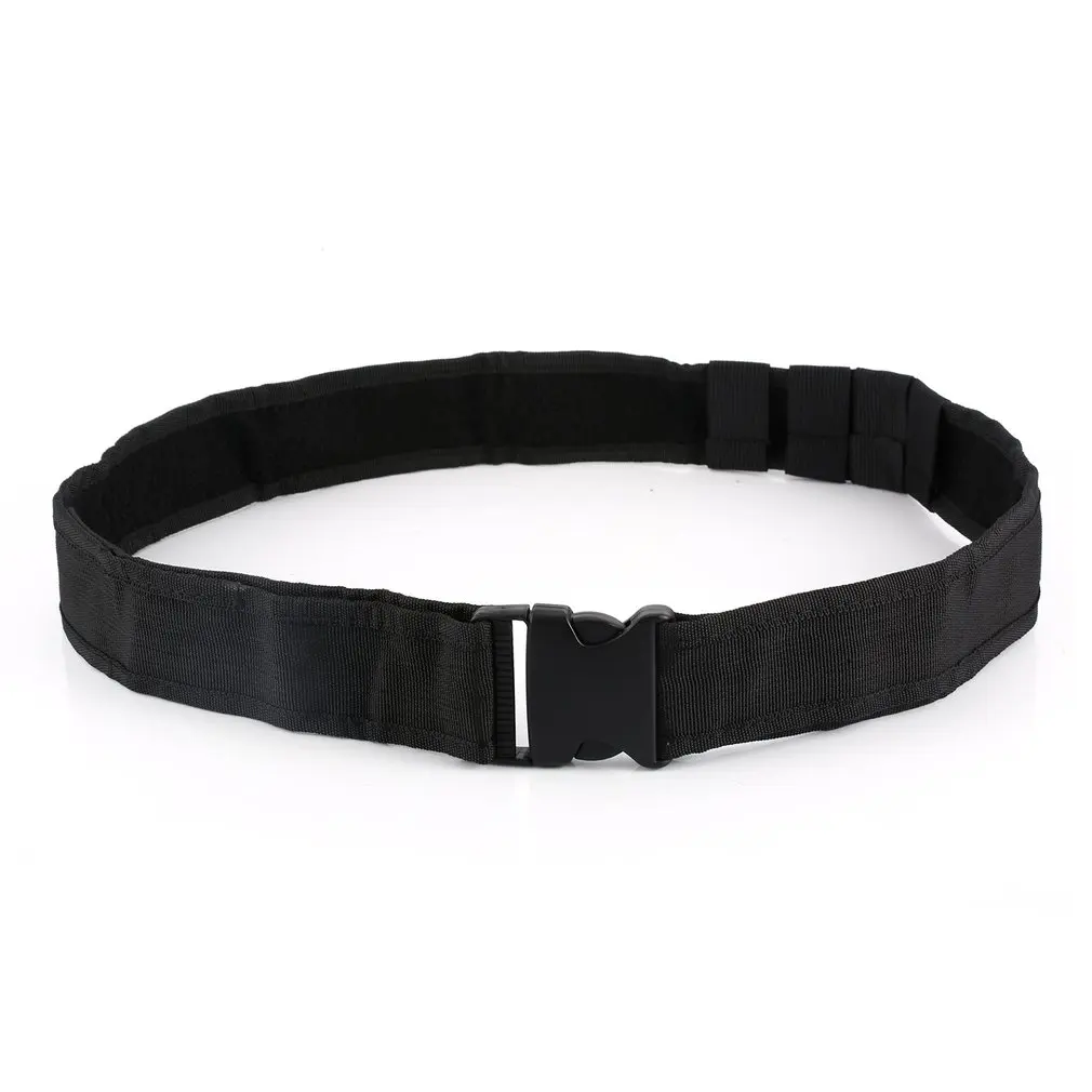 Canvas Duty Tactical Sport Belt with Plastic Buckle Army Military Adjustable Outdoor Fan Hook Loop Waistband
