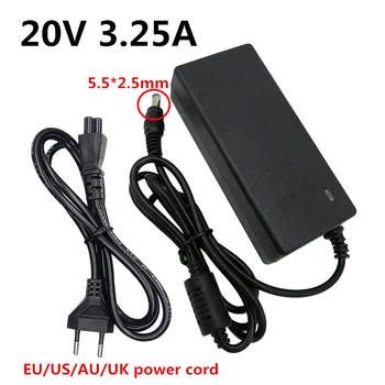 

20V 3.25A 5.5*2.5mm AC Adapter Laptop power supply Charger For Lenovo IBM B470 B570e B570 G570 G470 Z500 G770 EU US UK AU plug