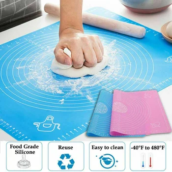 

Non-Stick Silicone Baking Mat Thickening Flour Rolling Scale Mat Kneading Dough Pad Baking Pastry Rolling Mat Bakeware Liners
