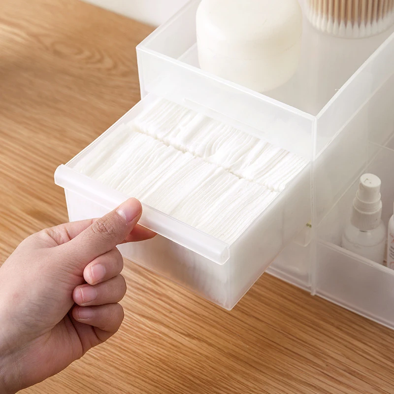  Large Capacity Makeup Organizer Cosmetic Storage Box Drawer Dressing Table Nail Polish Organizer Ma