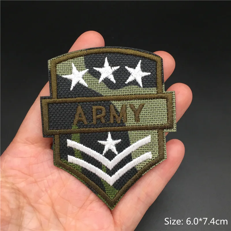 Distintivi militari toppe per vestiti ferro su Appliques tattiche  dell'esercito toppe per ricamo per adesivi per abbigliamento strisce per  zaino - AliExpress