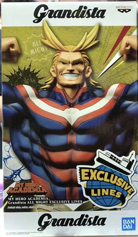 WSTXBD BANPRESTO My hero Academy All Might эксклюзивные линии ПВХ Рисунок игрушки Фигурки Модель Куклы Brinquedos