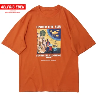 

Aelfric Eden Under The Sun Print Men T Shirt 2020 Hip Hop Harajuku Loose Tops Tees Fashion Streetwear Casual Cotton Short Sleeve