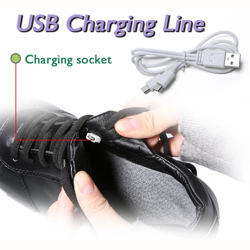 KRIATIV-zapatos Led con cargador USB para niños y niñas, luminosas informales, _ - AliExpress Mobile