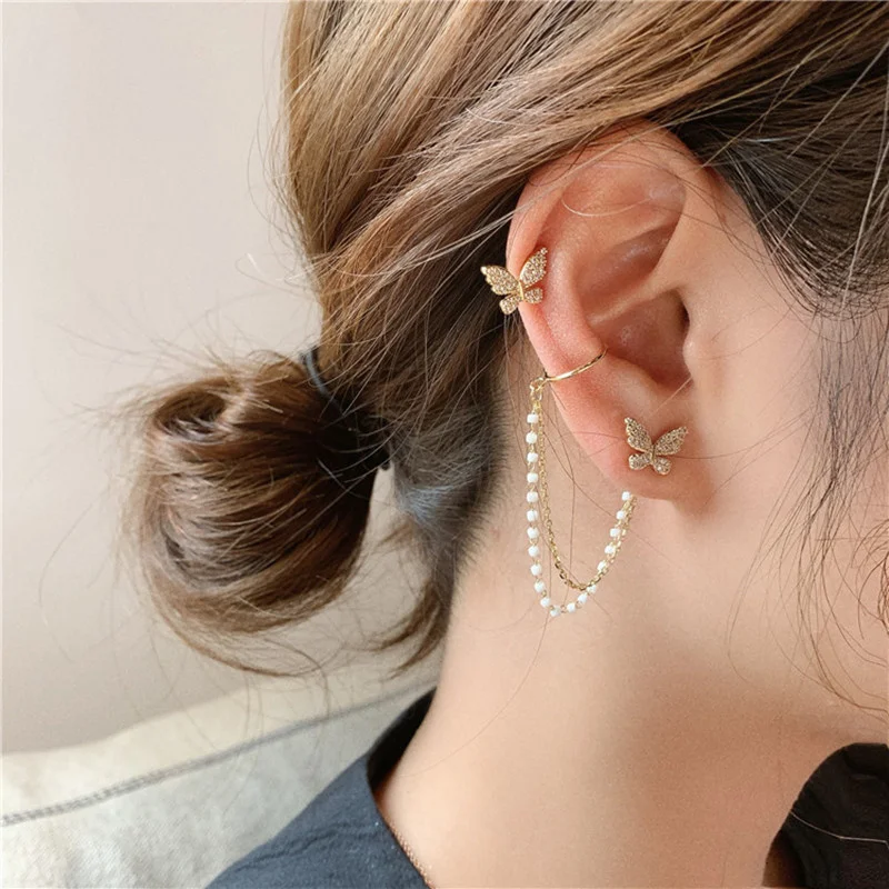 butterfly earrings Minimalist elegant resin earrings stainless steel hook hologram sparkle earrings gift for her