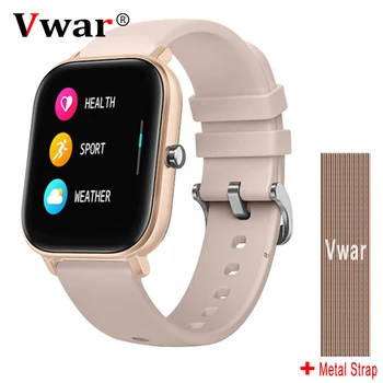 

Vwar 2020 P8 1.4 Inch Smartwatch Men Full Touch Multi-Sport Mode GTS Smart Watch Women Heart Rate Monitor For iOS Xiaomi
