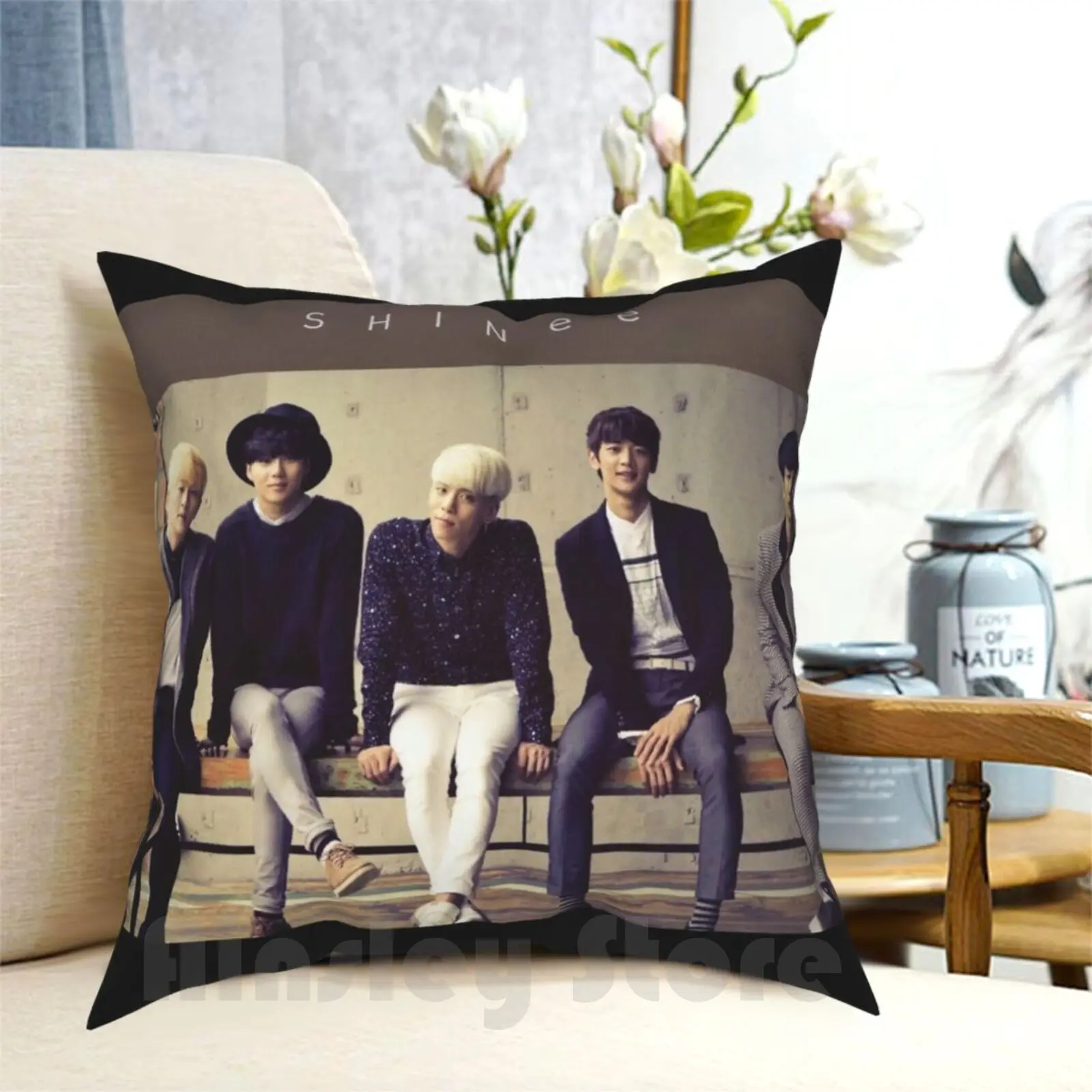 

Shinee Boys Pillow Case Printed Home Soft DIY Pillow cover Shinee Kpop Korean Boys Band Music Korea