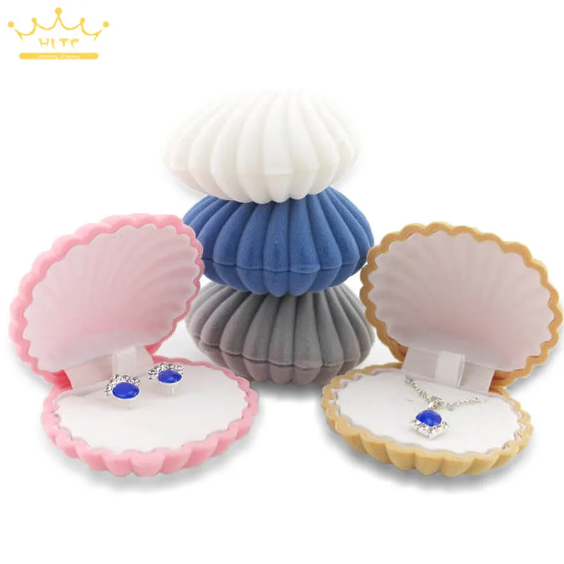 Caja Para Anillos De Boda Perfecl Interior De Terciopelo Caja Porta Anillos De Compromiso Gris