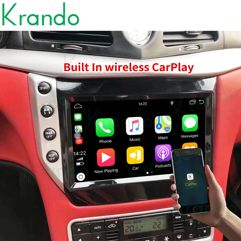 Автомобильный мультимедийный плеер Krando Android 9 0 4 Гб ОЗУ 64 ПЗУ дюймов для Maserati GT/GC