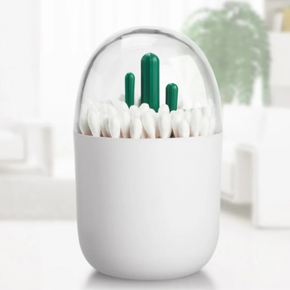 Container Organizer Decor Table Cotton Bud Toothpick Box Cartoon Novelty Storage Case Household Swab Holder