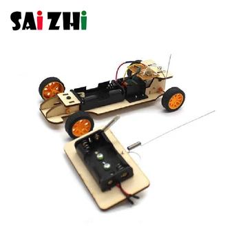 

Saizhi Wireless Control Experiment Model Science Toy Children Kids RC Car Physics Teaching Aids DIY Assemble Educational Vehicle