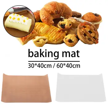 

1pc Teflon Heat Press Pad Reusable Baking Mat Non Stick Craft Sheet Heat Resistant Easy to Clean BBQ Grill Baking Mats Macarons