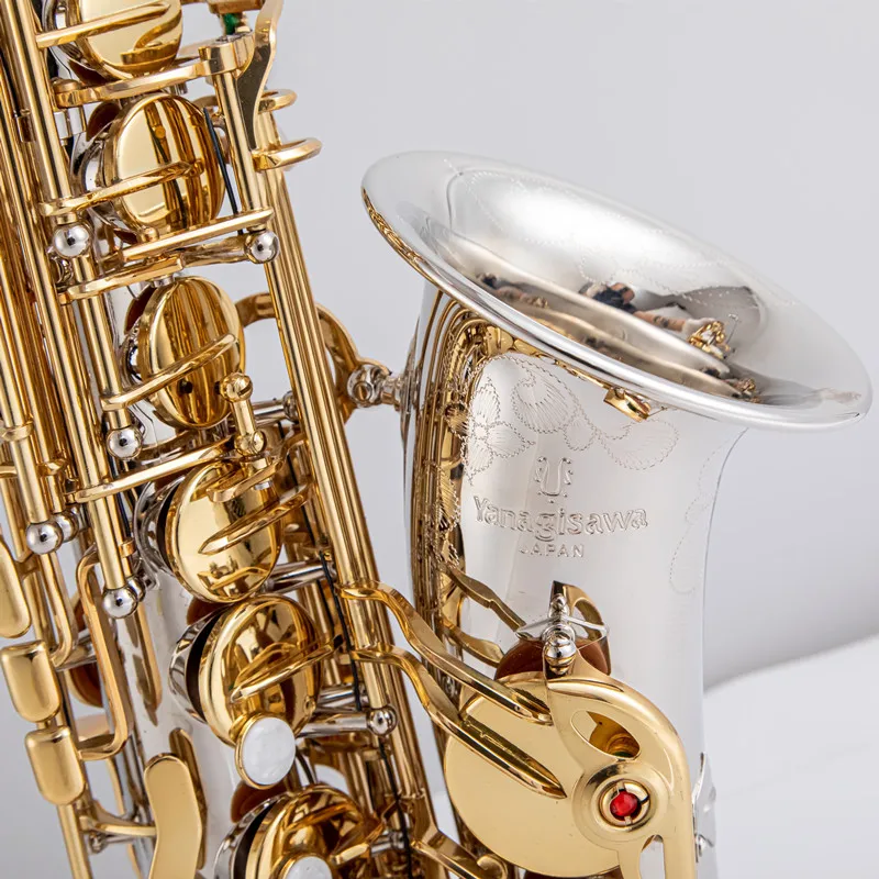 Tanio Brand NEW A-WO37 saksofon altowy niklowane pozłacane klucz profesjonalny sklep