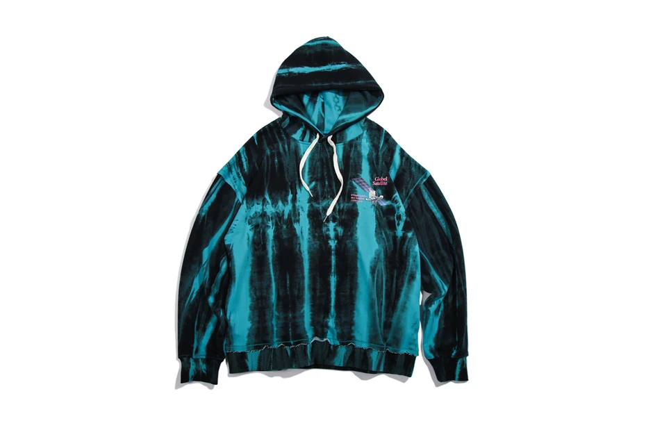 Свободные мужские толстовки в стиле хип-хоп Харадзюку, пуловер с принтом Tie Dye, толстовки с капюшоном,, уличная мода, топы, мужская толстовка с капюшоном, WG696