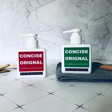 Домашний дозатор для шампуня, мыла, бутылка, шикарный скандинавский Ins, пластиковый, коричневый, белый, для путешествий, портативная бутылка для хранения жидкого пресса 250 мл