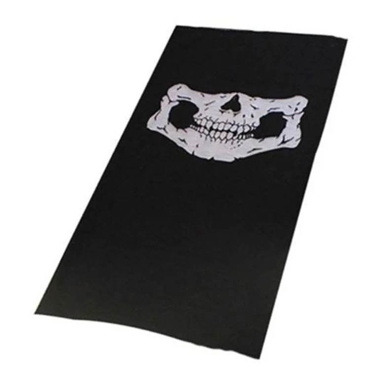 2pcs Halloween Face Mask for Cold Men's Neck Gaiter Shield Scarf Elastic Balaclava Headbands Headwear Windproof Skull Bandana 5