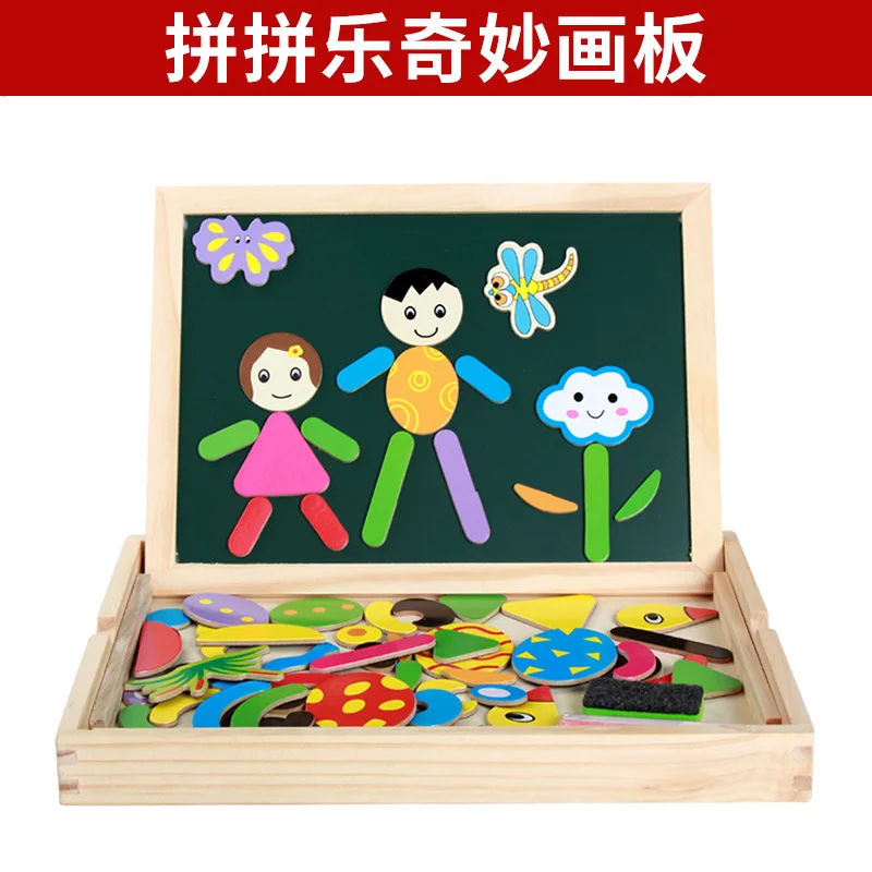 

Children'S Educational Early Childhood Toy Multi Purpose Jigsaw Puzzle Double-Sided Sketchpad Joypin Wonderful Sketchpad