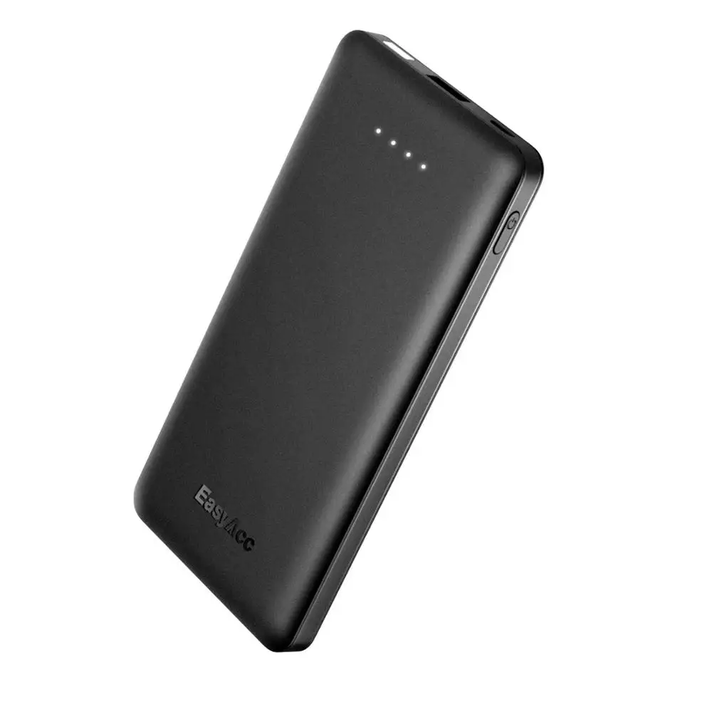 

Easyacc 10000mAh Power Bank,Portable Ultra-thin Quick Charge Powerbank with Smart Charge & Flashlights power bank 10000mah