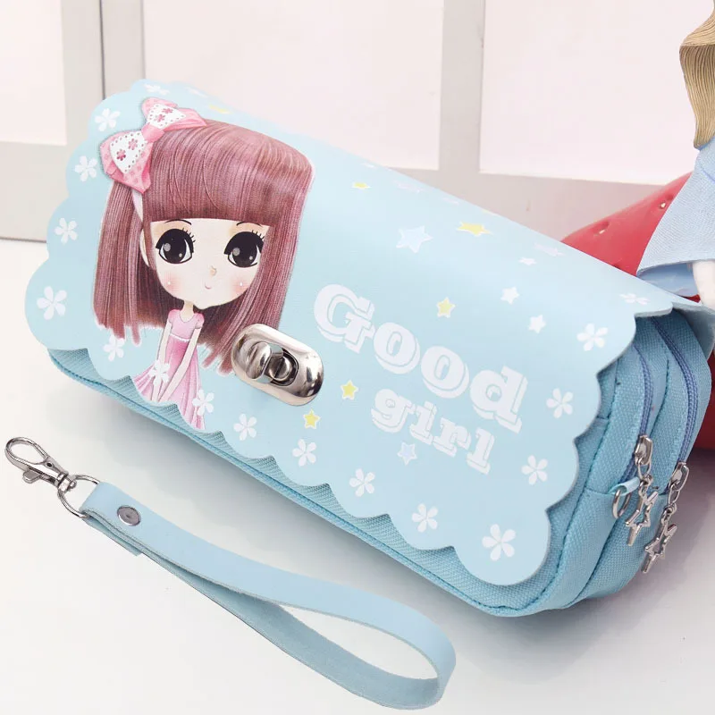 

Pencil case students Pencil bag Large capacity Kawaii pencil pouch Cartoon Stationary Pencil case for girls school dropshipping