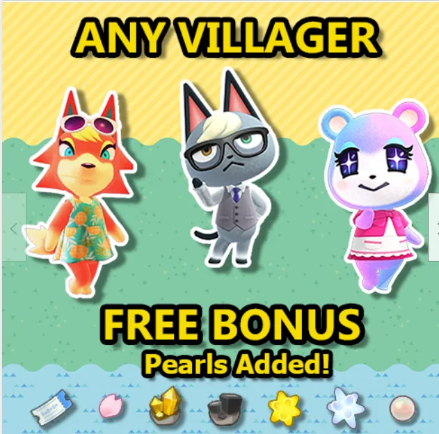 

Raymond/Judy/Audie All Villager Animal Crossing New Horizons Online recharge service [Digital Code] Not Amiibo Card