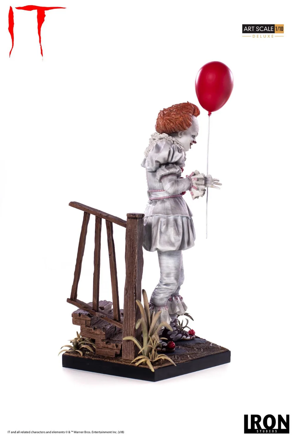 Это Pennywise Joker 1/10 IT Stephen King's Wise Deluxe Edition статуя(с оригинальной основой сцены) Коллекция фигурок из ПВХ Модель игрушки