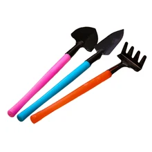 Мини садовые инструменты для растений с пластиковой ручкой садовая лопата грабли маленькая лопата/грабли/лопата