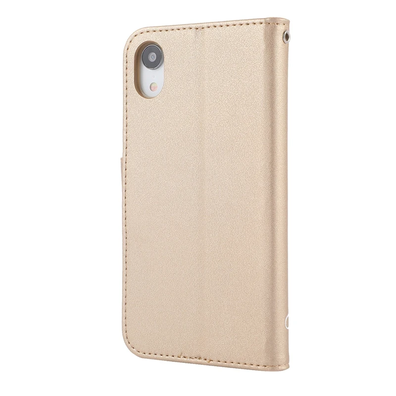Однотонный чехол для телефона Etui iPhone 6 6S 7 8 Plus X XR XS Max Wallet чехол-книжка