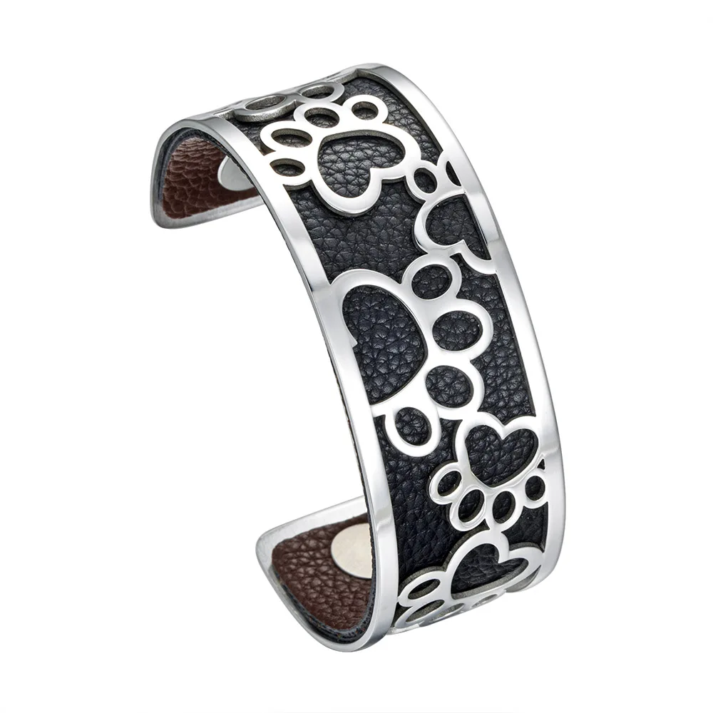 BC0094710 Legenstar, собачий отпечаток, сменный Браслет-манжета, Manchette Femme,, браслеты из нержавеющей стали, браслеты для женщин, ювелирные изделия - Окраска металла: BC0094710