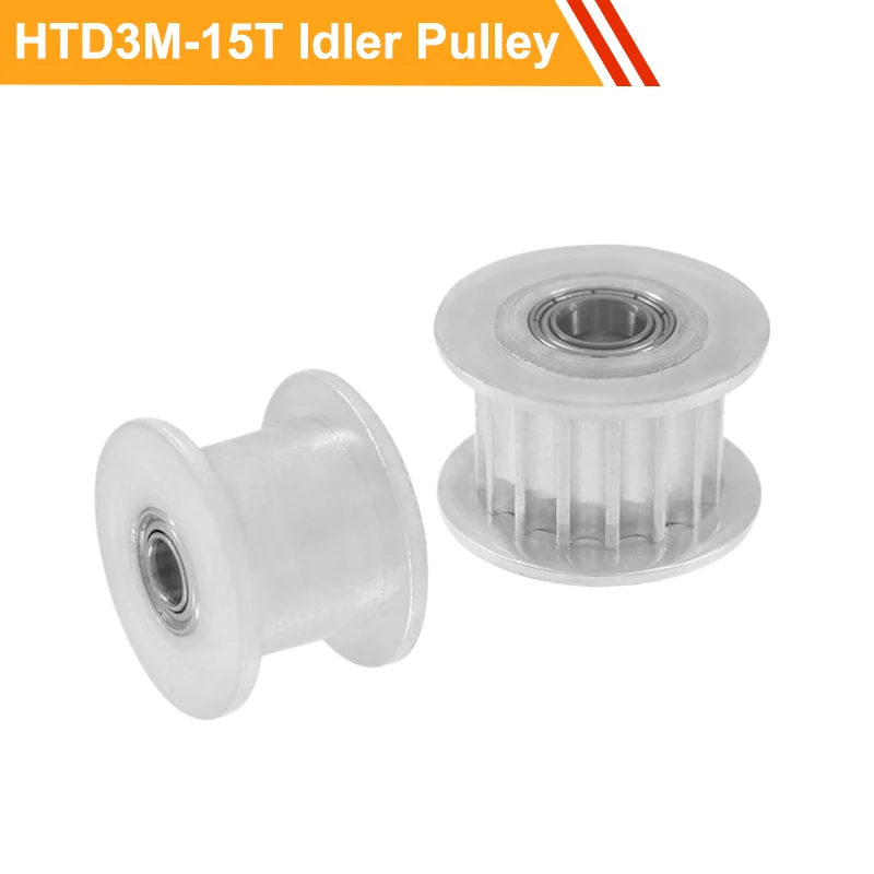 Idler Timing Pulley 3M 15T with/without Teeth 11mm/16mm Belt Width Tension 3/4/5mm Bore Bearing | Обустройство дома