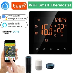 Tuya – Thermostat WiFi pour maison intelligente, avec écran LCD, chauffage électrique au sol, chaudière à eau/gaz, télécommande de température, pour Alexa Smart Life 
