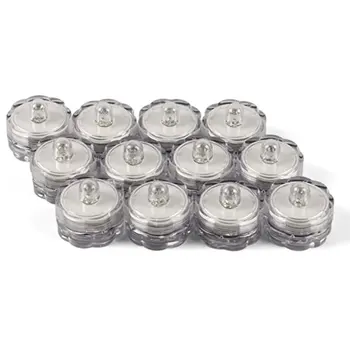 

12PC Waterproof Electric Candle Simulation Flameless Solar Powered LED Candle Light Electronic LED Tea Light Candles Flame Light