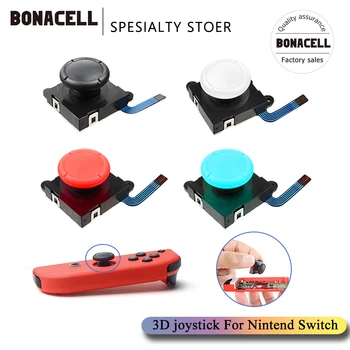 

Bonacell 3D analog joystick Sticks sensor replacement for Nintend Switch NS Joy Con controller parts Repair L50